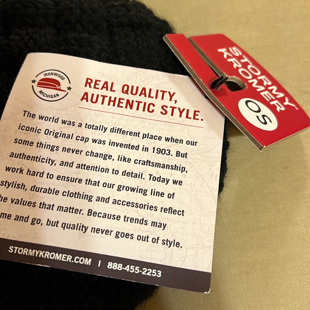 Stormy Kramer black knit beanie